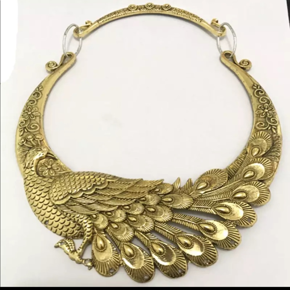 Peacock necklace